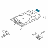 OEM 2019 Infiniti QX30 Room Lamp Assy Diagram - 26450-5DA0A