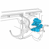 OEM 1996 Ford E-150 Econoline Cruise Control Servo Diagram - F4TZ9C735AD