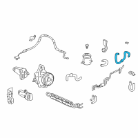 OEM Acura Integra Hose, Power Steering Return Diagram - 53732-ST7-A01