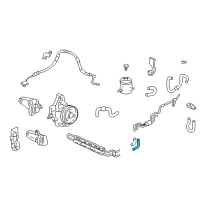 OEM 1994 Honda Civic del Sol Hose, Oil Cooler In. Diagram - 53735-SR3-951