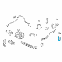 OEM 1996 Acura Integra Hose, Oil Cooler Return Diagram - 53735-SR3-960