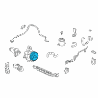 OEM 2001 Acura Integra Pulley, Power Steering Pump Diagram - 56483-P72-003