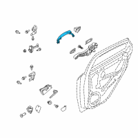 OEM Ford Focus Handle, Outside Diagram - F1EZ-9922666-A