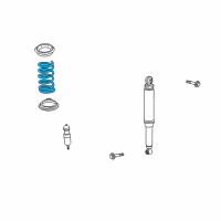 OEM 2005 Saturn Vue Rear Spring Diagram - 15946032