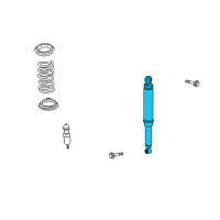 OEM 2003 Saturn Vue Rear Shock Absorber Kit Diagram - 22695255