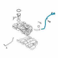 OEM 2014 Ford Fusion Filler Pipe Diagram - HG9Z-9034-A