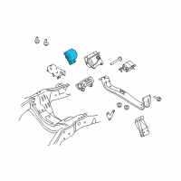 OEM 2010 Ford F-350 Super Duty Rear Mount Diagram - 7C3Z-6038-BC