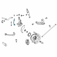 OEM 1995 Ford Explorer ABS Wheel Speed Sensor Diagram - F5TZ2B372A