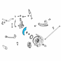 OEM 1997 Mercury Mountaineer Brake Dust Shield Diagram - YU3Z2K004AA