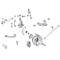 OEM 1999 Mercury Mountaineer Hub & Rotor Retainer Diagram - FOZZ-1S190-A