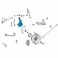 OEM 1997 Mercury Mountaineer Steering Knuckle Diagram - F67Z3105BA