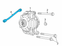 OEM Jeep BRACKET-ALTERNATOR Diagram - 68505598AA