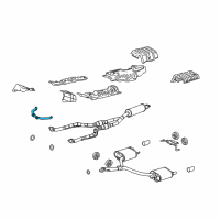 OEM Lexus GS450h Bracket Sub-Assy, Exhaust Pipe NO.1 Support Diagram - 17506-31100