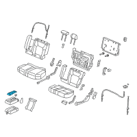 OEM 2012 Honda Pilot Cup Holder, Middle Seat (Graphite Black) Diagram - 81790-SZA-A01ZB