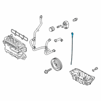 OEM 2020 Ford Escape Dipstick Diagram - JX6Z-6750-A