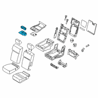 OEM 2016 Ford F-150 Armrest Cup Diagram - FL3Z-1813562-AF