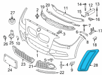 OEM 2021 BMW M240i Side-Marker Rear Reflector, Left Diagram - 63-14-7-854-193