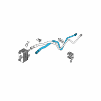 OEM 2003 BMW X5 Oil Cooling Pipe Outlet Diagram - 17-22-7-505-948