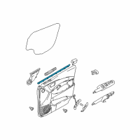 OEM 2006 Hyundai Tucson Weatherstrip-Front Door Belt Inside RH Diagram - 82241-2E000