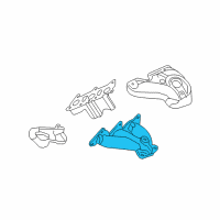 OEM 2008 Buick Enclave Manifold Diagram - 12571100