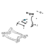 OEM 2005 Dodge Magnum BUSHING-Pivot Diagram - 4782581AB