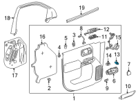 OEM 2020 Chevrolet Silverado 3500 HD Lock Switch Diagram - 84581740