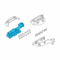 OEM 2003 Nissan 350Z Exhaust Manifold Assembly Diagram - 14002-AL502