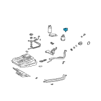 OEM 2001 Toyota Camry Pressure Regulator Diagram - 23280-74170