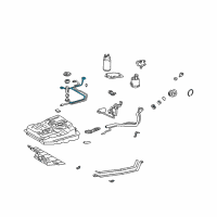 OEM 2003 Toyota Sienna Cut-Off Valve Diagram - 77340-45030