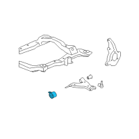 OEM 2007 GMC Acadia Lower Control Arm Front Bushing Diagram - 22782459