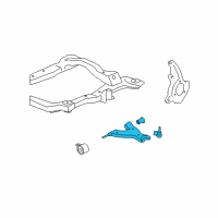 OEM 2009 Chevrolet Traverse Lower Control Arm Diagram - 20774419