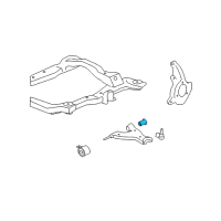 OEM 2015 Chevrolet Traverse Lower Control Arm Rear Bushing Diagram - 25798013