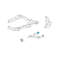 OEM 2009 GMC Acadia Lower Control Arm Rear Bushing Diagram - 25798013