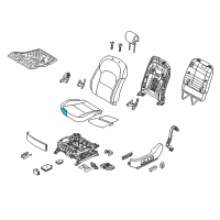 OEM Kia Cadenza Pad Assembly-Front Seat Cushion Diagram - 881503R701