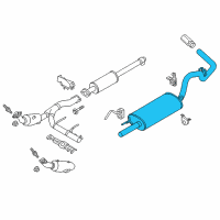 OEM 2020 Ford F-150 Muffler Diagram - JL3Z-5230-C