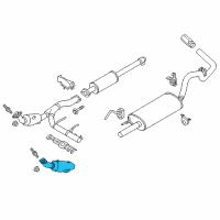OEM 2018 Ford F-150 Catalytic Converter Diagram - JL3Z-5E212-F