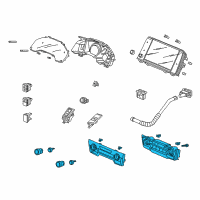 OEM 2021 Honda CR-V Switch Assy., Auto Air Conditioner *NH900L* (DEEP BLACK) Diagram - 79620-TLA-A41ZA