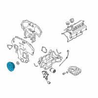 OEM Infiniti Pulley-Crankshaft Diagram - 12303-AL501