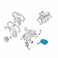 OEM 2004 Infiniti FX35 Engine Lower Oil Pan Diagram - 11110-AL810