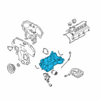 OEM 2006 Infiniti FX35 Oil Pan Assembly Diagram - 11110-CG000