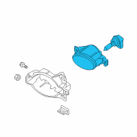 OEM Nissan Lamp Fog RH Diagram - 26150-9B91D