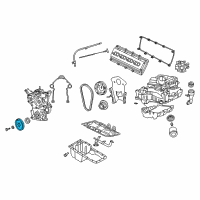 OEM 2006 Dodge Ram 2500 DAMPER-CRANKSHAFT Diagram - 53021303AD