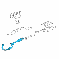 OEM Pontiac Sunfire 3Way Catalytic Convertor Assembly (W/ Exhaust Manifold P Diagram - 25325911