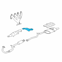 OEM 1996 Pontiac Grand Am Shield-Exhaust Pipe Heat Diagram - 22649605