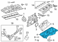 OEM 2021 BMW 540i Oil Pan Diagram - 11-13-8-580-128