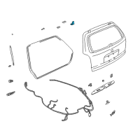 OEM 2002 Saturn LW200 Hinge, Lift Gate(Body Side) Diagram - 21019040