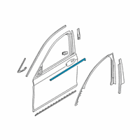 OEM BMW 745e xDrive Outer Weatherstrip, Left Diagram - 51-33-7-397-865