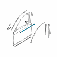 OEM 2022 BMW 750i xDrive Outer Weatherstrip, Left Diagram - 51-33-7-397-865