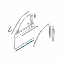 OEM 2020 BMW M760i xDrive Strip, Door, Bottom Left Diagram - 51-13-7-465-549