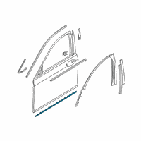 OEM BMW 740i Strip, Door, Bottom Left Diagram - 51-13-7-465-549